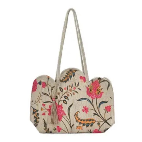 Antik Kraft Handbags - Antik Kraft Summer Jute Shopper shoulder tote bag.